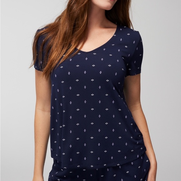 SOMA COOL NIGHTS Printed Short-Sleeve pajama set / Size XSmall - Picture 12 of 14